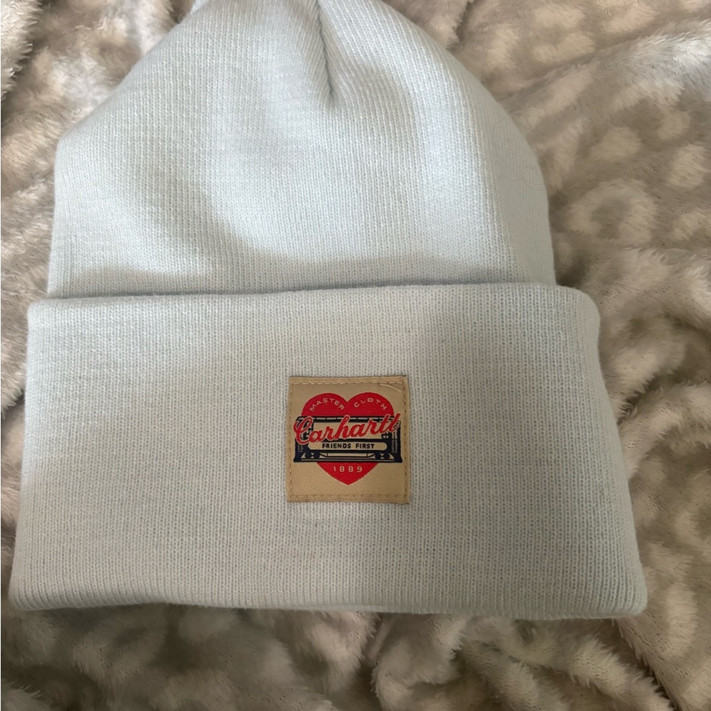 Carhartt Women's Knit Heart Patch Beanie in Discontinued Color